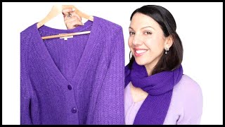 How To Wear Purple  A Mini Masterclass  Cool Purple  Warm Purple