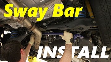 MK7 GTI Rear Sway Bar Install DIY