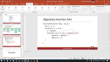 Array Sorting - Insertion Sort