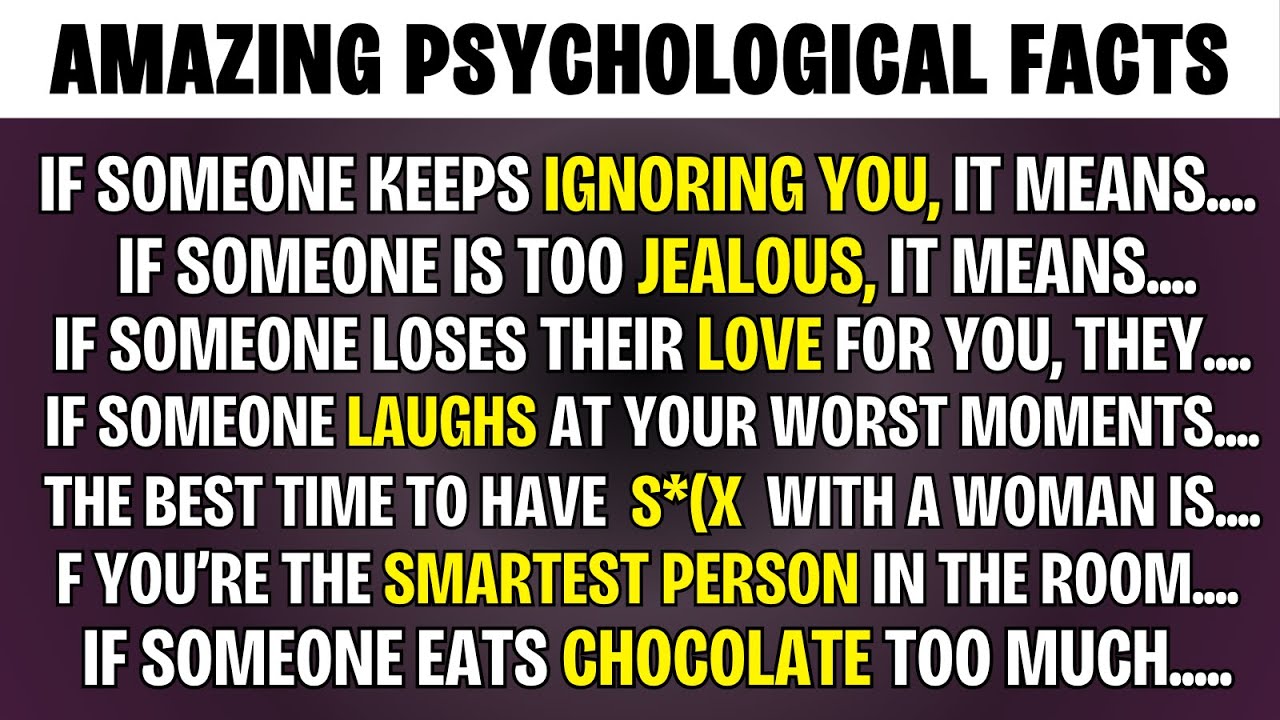 80 Psychology Facts About Human Behavior | Amazing Facts About Life