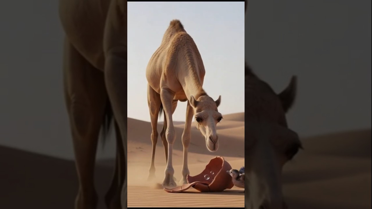 Camel Saves a Bird Ai Story😍 
