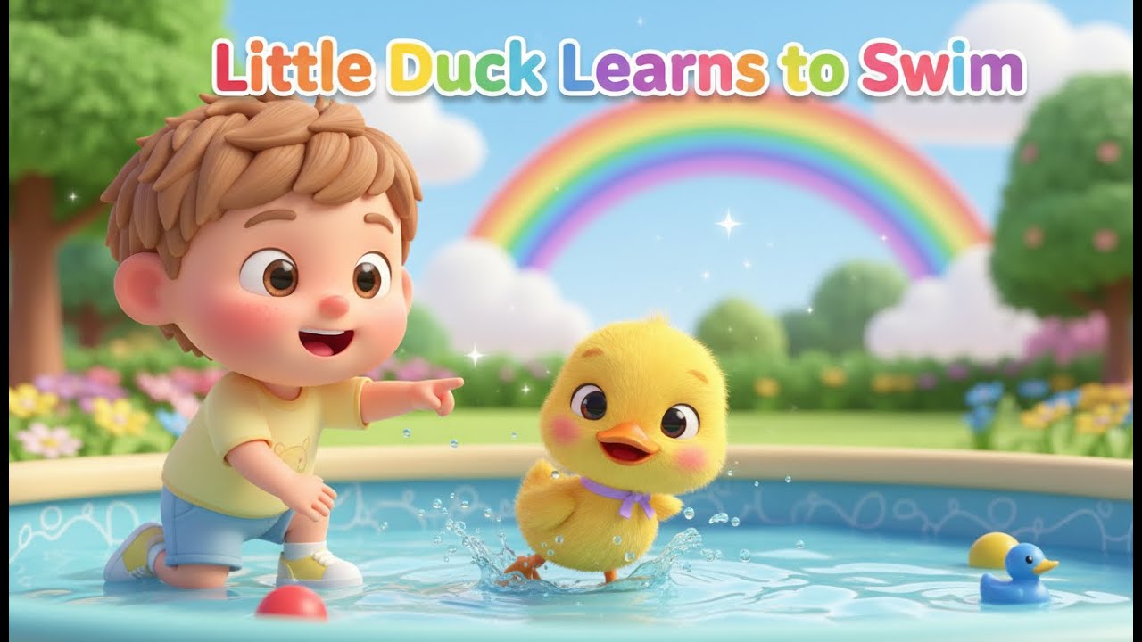 Little Duck Learns to Swim – Nursery Rhyme, Toddler Learning, Animal Fun, and Playful  Adventure
