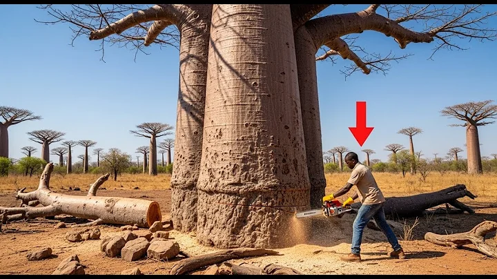 Logger Cut Down a 1,200 Year Old Baobab Tree, but What Was Hidden Inside Made Him Panic