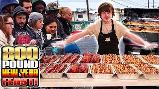 Making A 200 Pound New Year Feast For The Homeless!