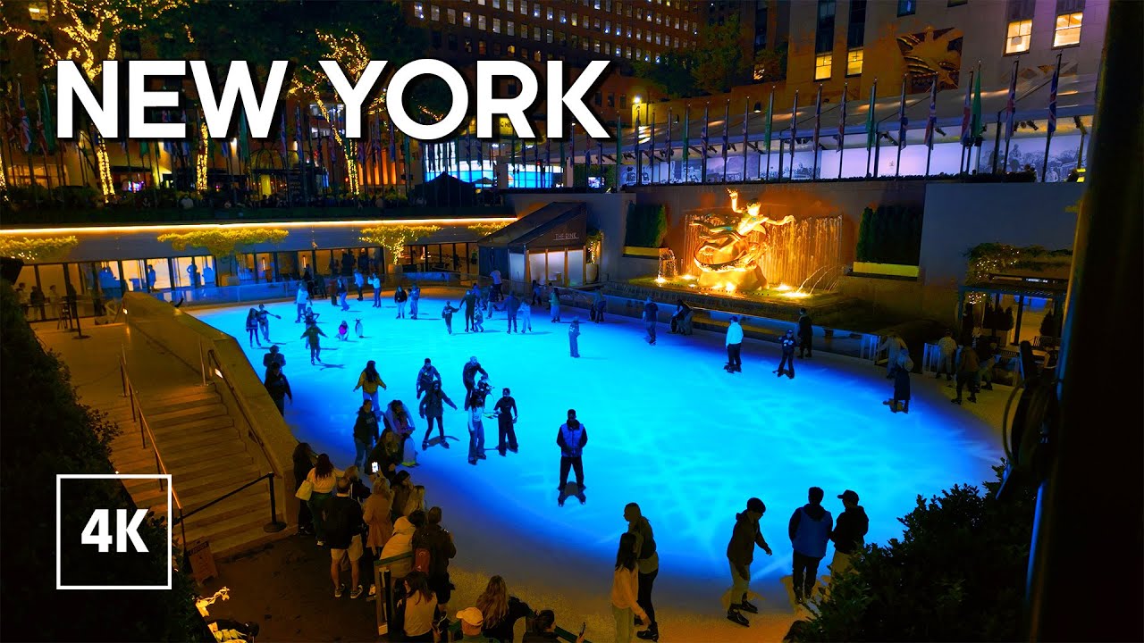 New York, Amerika Serikat | Christmas | Tur Jalan Kaki 4K