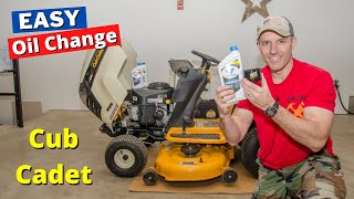 How to change Cub Cadet oil step by step, Easy, no mess (step by step)