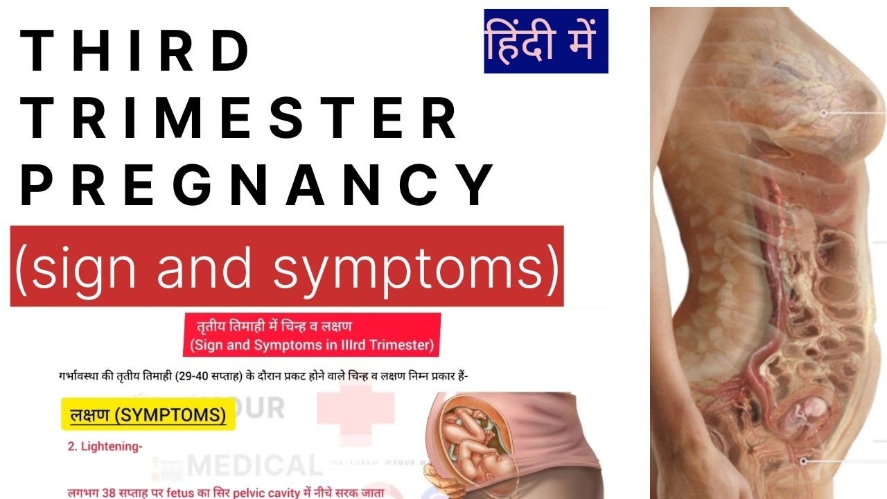 third trimester of pregnancy in hindi ll sign and symptoms of pregnancy