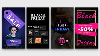 Instagram Story Design Tutorial | Black Friday Story Design | Adobe Creative Cloud
