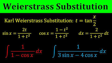 Weierstrass Substitution -Finding integral of trigonometric functions using Weierstrass Substitution