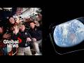 "The moon is getting bigger": Canadian astronaut Jeremy Hansen speaks from space