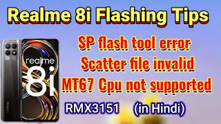 Realme 8i Flashing Tipssp Flash Tool Errorscatter File Invalid Solution