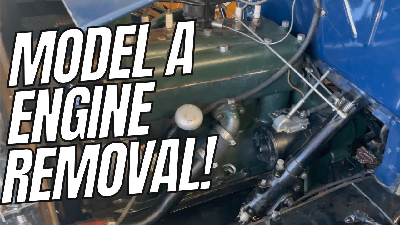 Removing the Engine from our 1931 Model A Ford Deluxe Roadster - YouTube