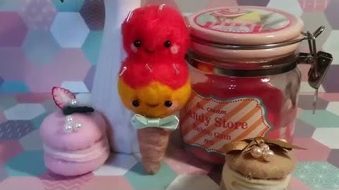 DIY Needle Felt Ice Cream Tutorial