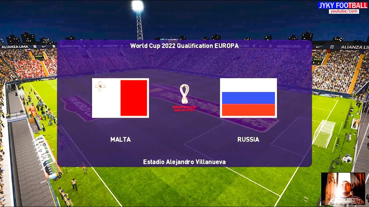 Pes 2021 Malta Vs Russia Fifa World Cup 2022 Qualification Europa Full Match Hd Youtube Fifa 2022 Russia Cup Youtube