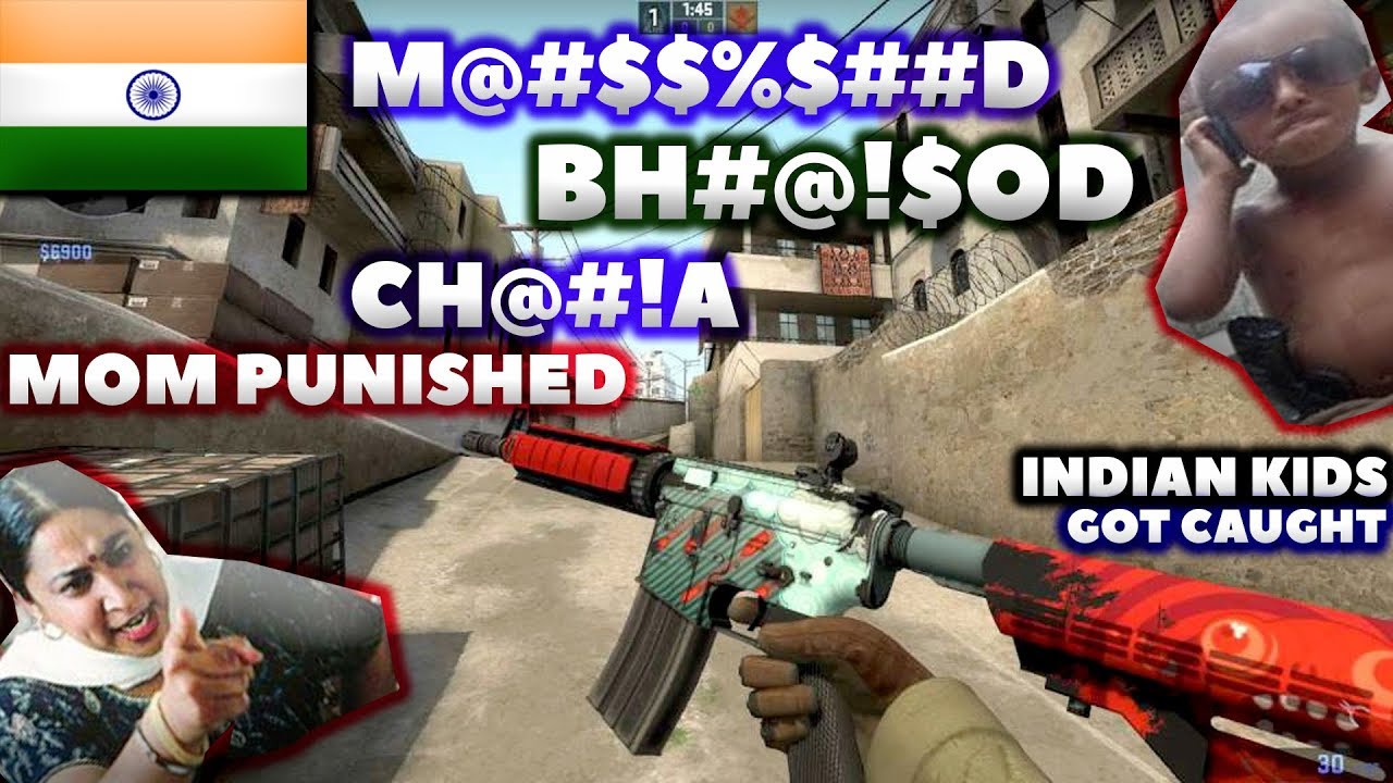 CS : GO  INDIAN KIDS ABUSING   GETTING CAUGHT | MOM PUNISHES