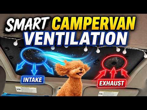 Ventilation in the SolarVanQuest Toyota Sienna camper build