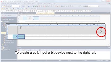 4 - Creating a Ladder Program - MELSEC Tutorial