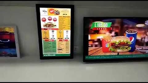 All digital signage display from 10 to 65inch with builtin player and content management software