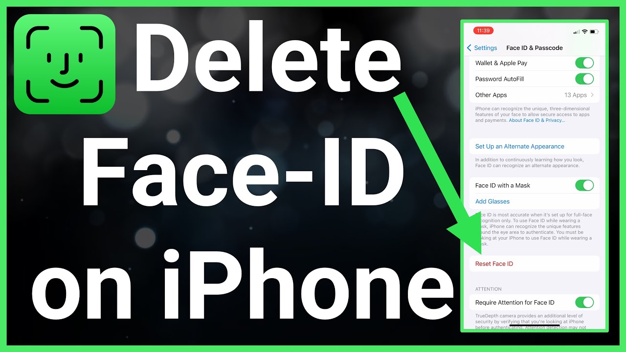 Can you delete Face ID?