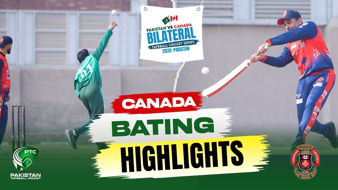 Canada Bating Highlights | Tape ball cricket Series | Pak vs Can