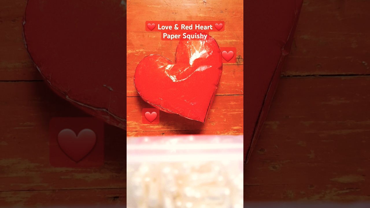 ❤ Love & Red Heart ❤ Paper Squishy 