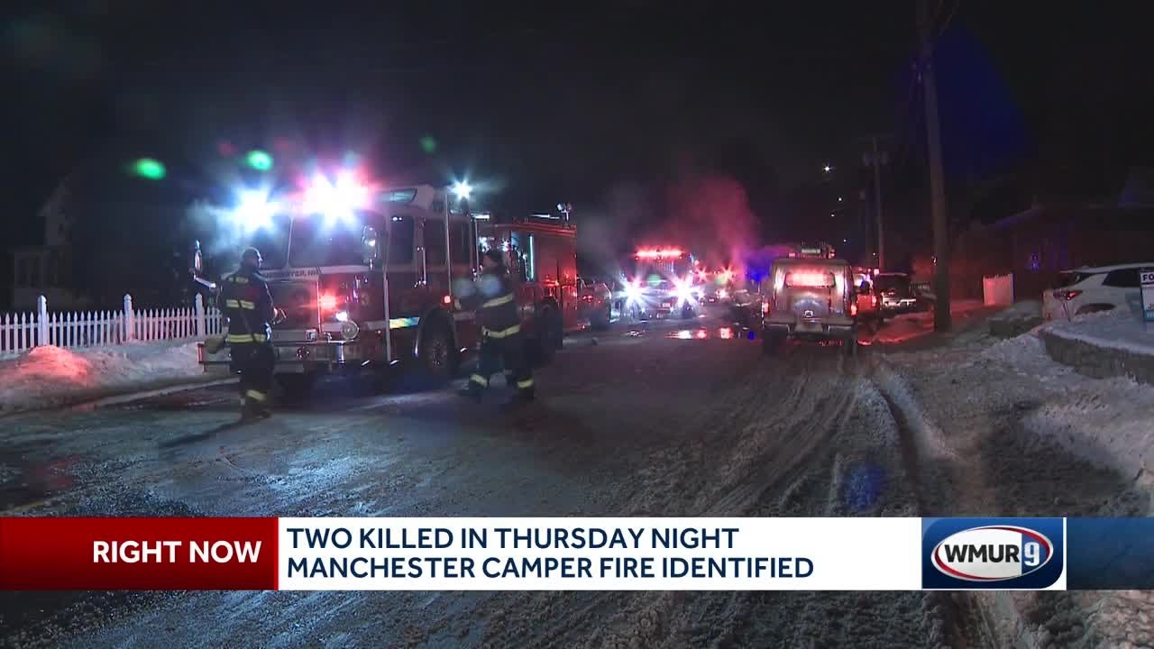 Officials identify 2 people who died in camper fire in Manchester on ...