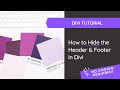 How to Hide the Header and Footer in Divi *no coding required*