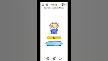 Count the number of hairs in brain out || level  13 in brain out