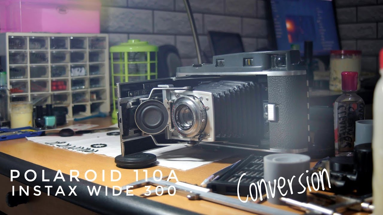 Polaroid 110a Instax Wide 300 Back Conversion / Modification - My