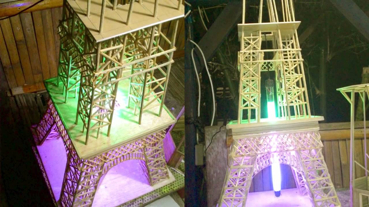  Cara  Membuat  Menara  Eiffel  Dari  Barang Bekas