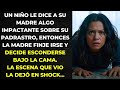 UN NIÑO LE DICE A SU MADRE ALGO IMPACTANTE SOBRE SU PADRASTRO. ENTONCES ELLA SE OCULTÓ BAJO LA CAMA
