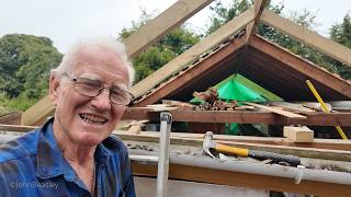DIY Slate Roof Replacement – Day 2 | Removing Slates, Battens & Rafters + New Roof Rafters