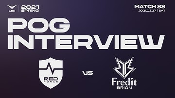 POG Interview | NS vs. BRO 03.27 | 2021 LCK Spring Split
