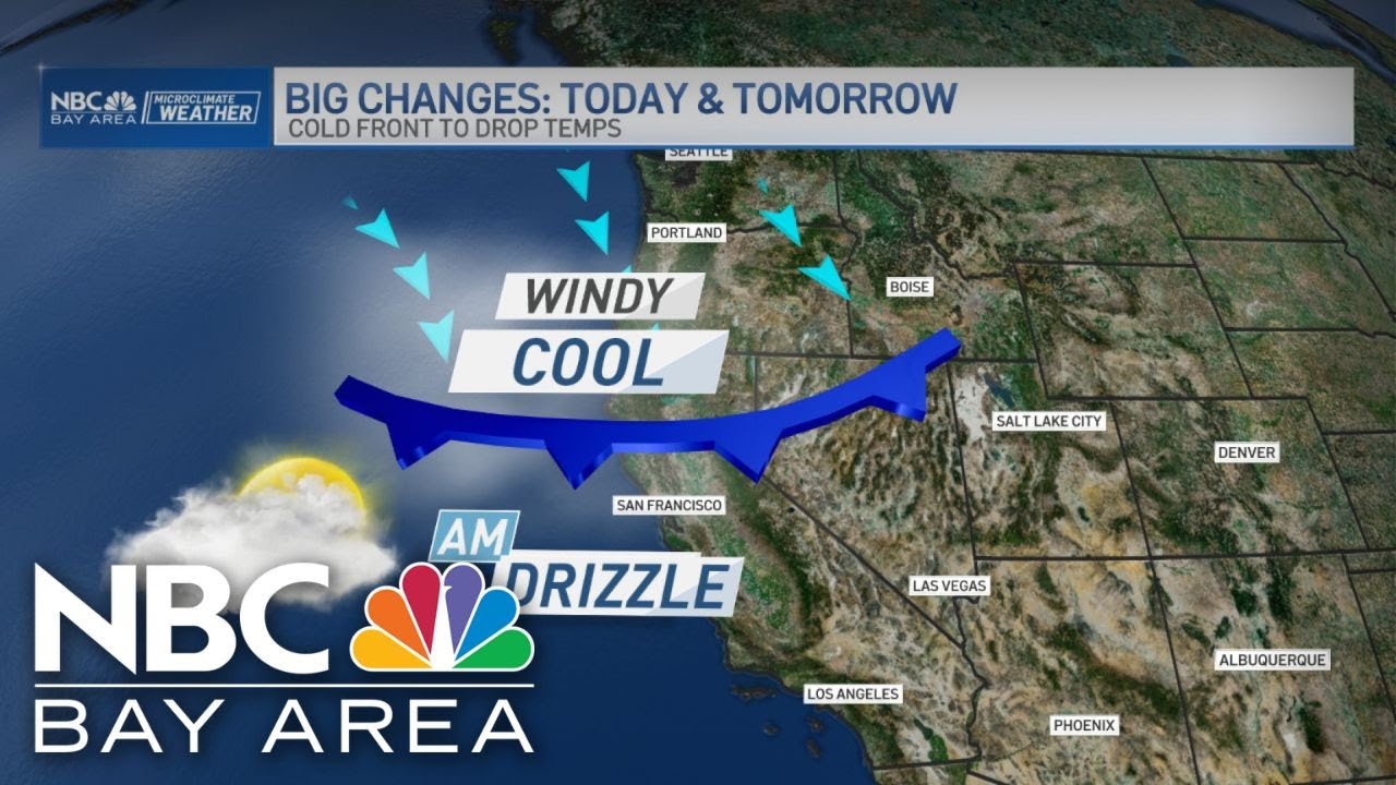 Bay Area forecast: Late season cold blast brings wind chance - YouTube