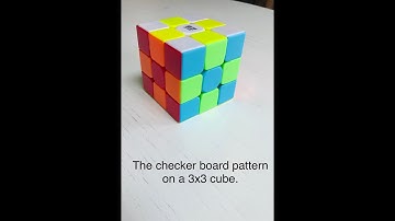 How to make the checkerboard pattern on the 3x3 Rubik