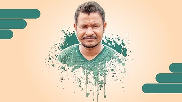 Dripping effect | paint splatter effect | photoshop editing tutorial | 2020 | flash ranjit