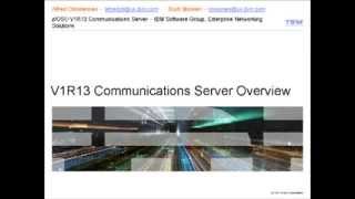 z/OS Communications Server V1R13 Overview