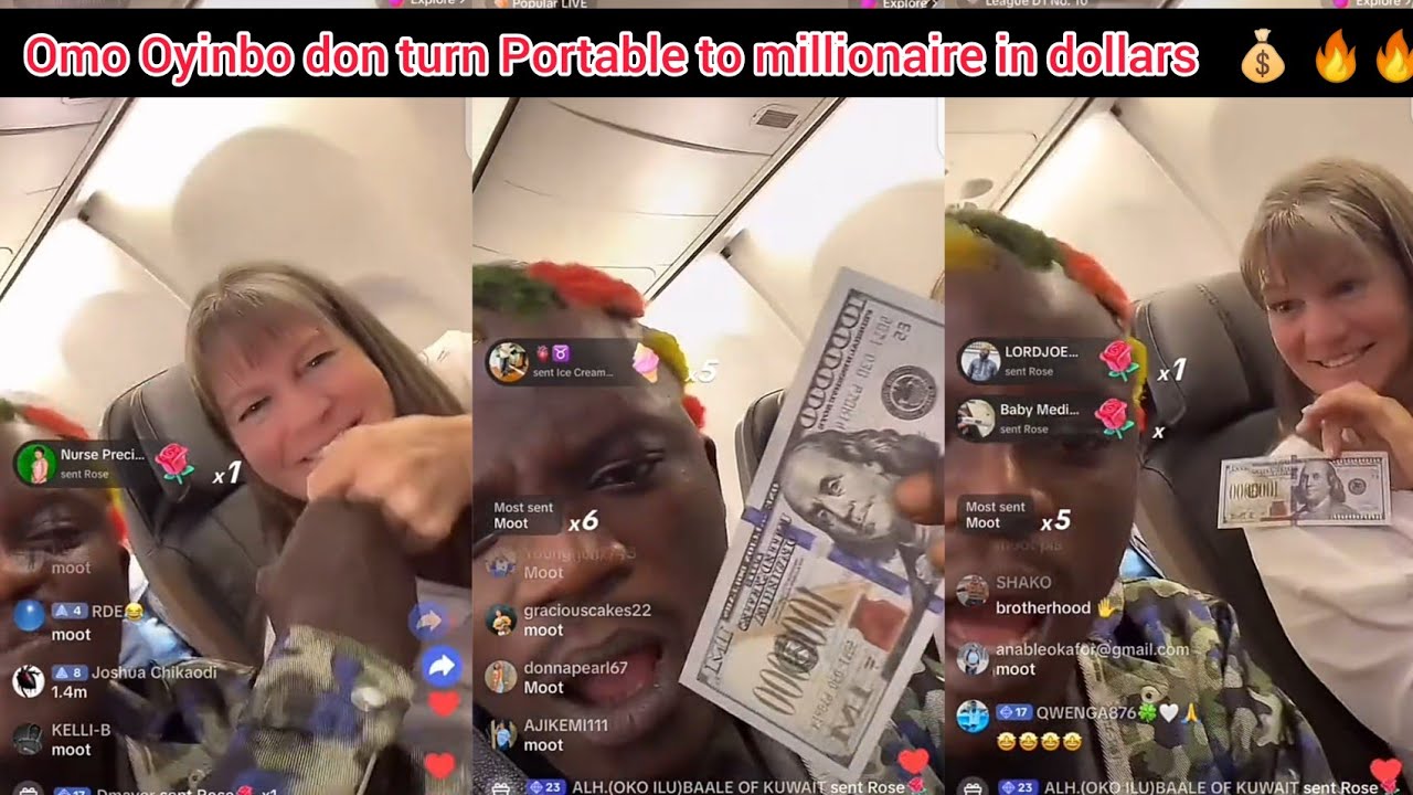 Portable turns millionaire overnight as Oyinbo woman gives him 1