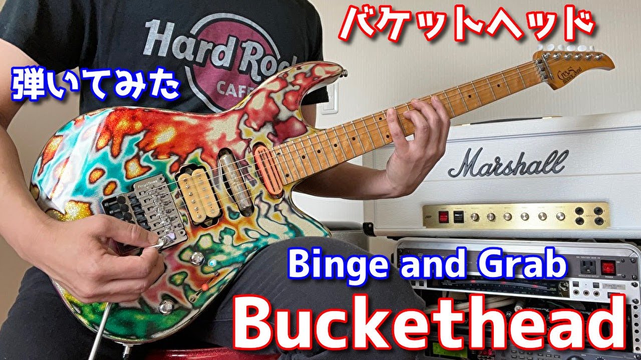 Buckethead Binge and Grab Guitar Cover バケットヘッド 弾いてみた