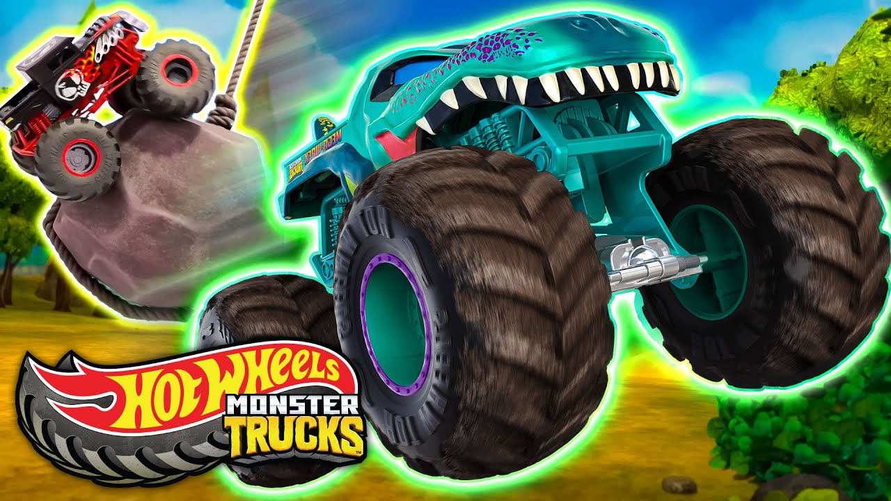 Kaos Dağında Çılgın Mücadeleler! 💥🏁 | Hot Wheels Monster Trucks