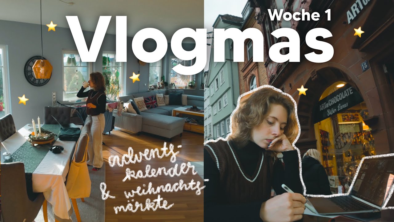 VLOGMAS Woche 01 (2025) ✨💌 Adventskalender, Uni, Weihnachtsmärkte