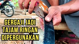How to sharpen a wood saw, which is new and already blunt, to make it SHARP