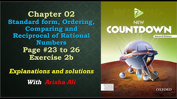 How to order, compare, take reciprocal of Rational Numbers|| Oxford countdown 2nd edition || Class 7