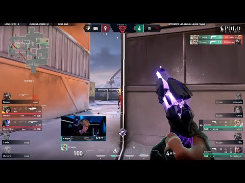 T1 Carpe clean 4k one taps vs GEN.G | VCT Pacific 2024