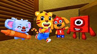 Minecraftified Nextbots Of Baby Tiger, Candy Ko, Number 1 Puco Rapid Chase In Mini L Garrys Mod