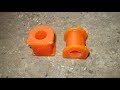 Замена втулок стабилизатора на полиуретан TOYOTA CALDINA ET-196 /  Replace a stabilizer bushing