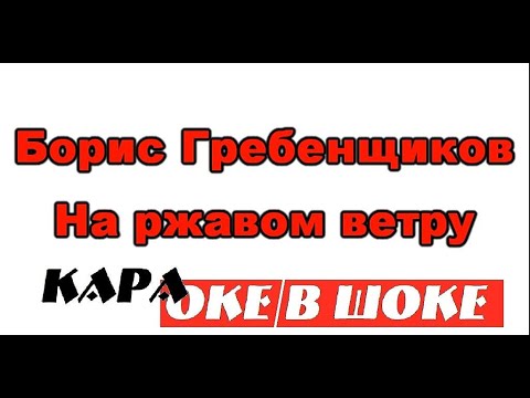 0196 Борис Гребенщиков - На ржавом ветру караоке-версия