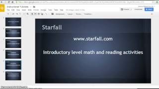 Instructional Tutorial-Starfall