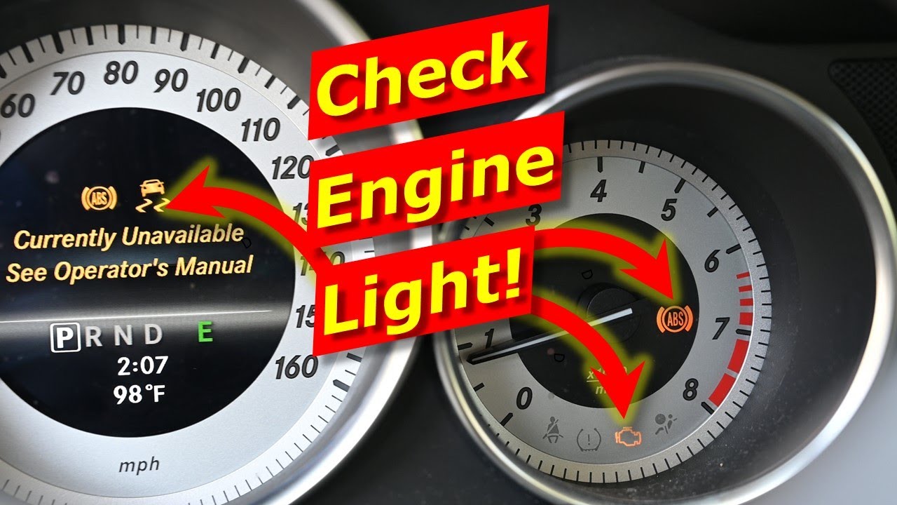 How To Diagnose/Fix Car Check Engine Light, Abs Unavailable - Youtube