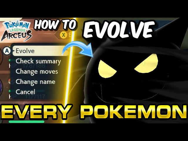 Pokémon Legends Arceus: How to Evolve Every Pokémon